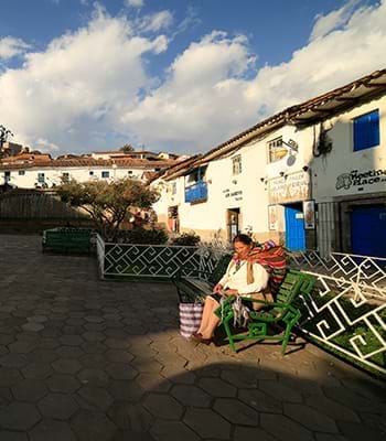 Sunset from San Blas in Cusco